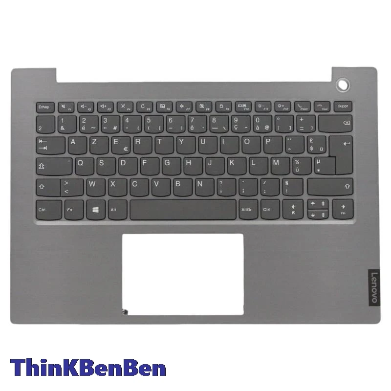 

FR French Mineral Gray Keyboard Upper Case Palmrest Shell Cover For Lenovo ThinkBook 14 14IML 14IIL 5CB0W44413