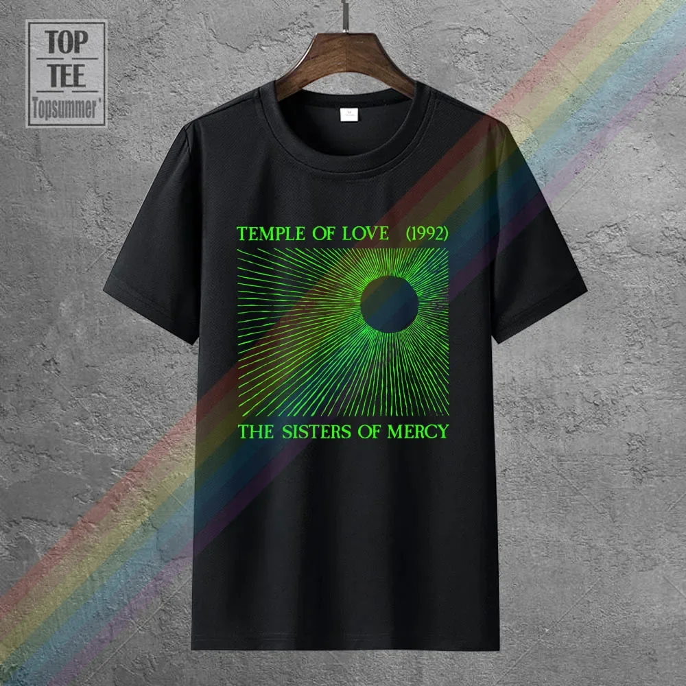 

Brand New The Sisters Of Mercy Temple Of Love Basic Cotton Black Tee Size S 3Xl T Shirt Men Summer Casual O Neck T Shirt