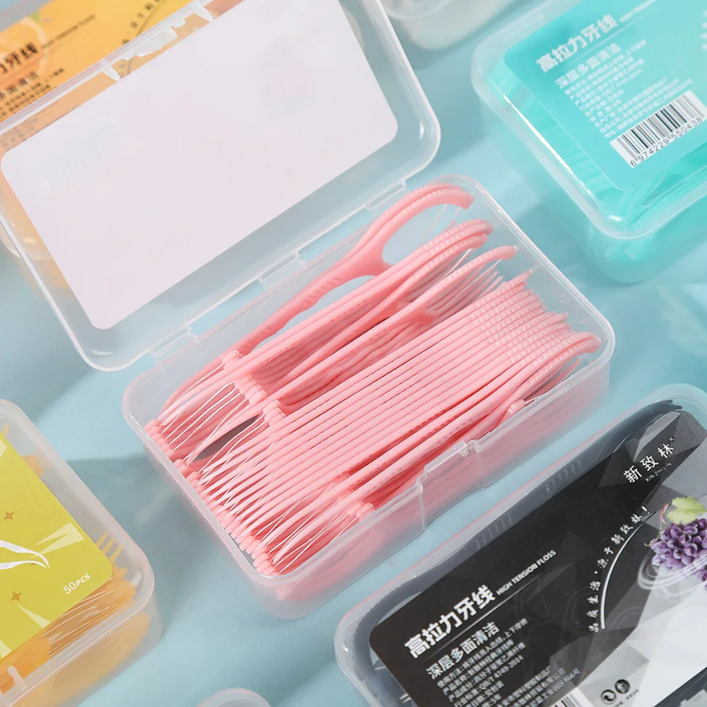100-pecas-palitos-de-plastico-com-sabor-de-frutas-limpeza-descartavel-entre-os-dentes-caixa-separada-cuidados-bucais