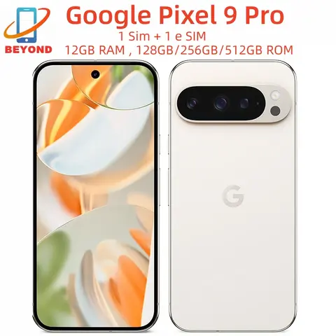 Google Pixel 9 Pro 9Pro 16GB RAM 128GB 256GB ROM 6.3" OLED NFC Octa Core Google Tensor G4 Unlocked 5G Original Mobile Phone