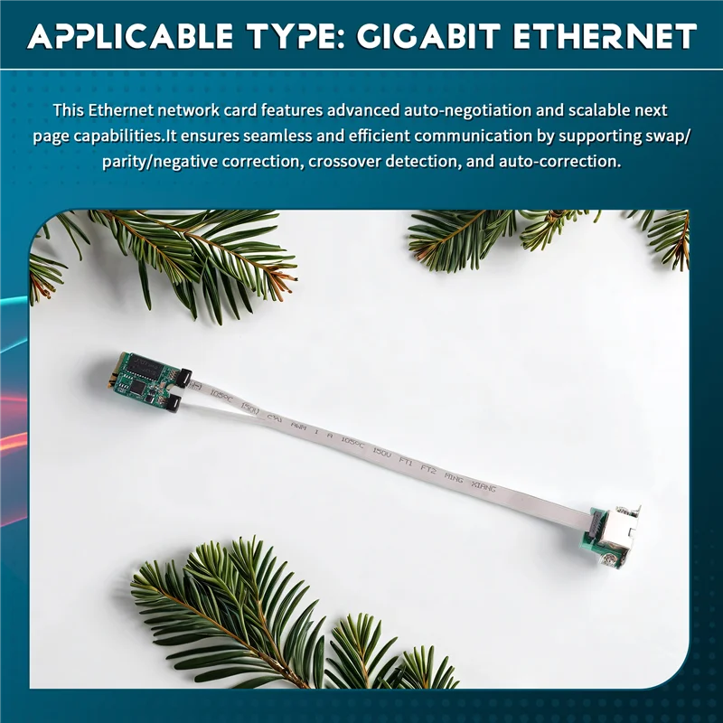 ABGN جيجابت إيثرنت بطاقة الشبكة 2.5G RJ45 محول الشبكة حافلة بطاقة الشبكة RTL8125BG رقاقة محول إيثرنت M.2 A + E/Bent Pin