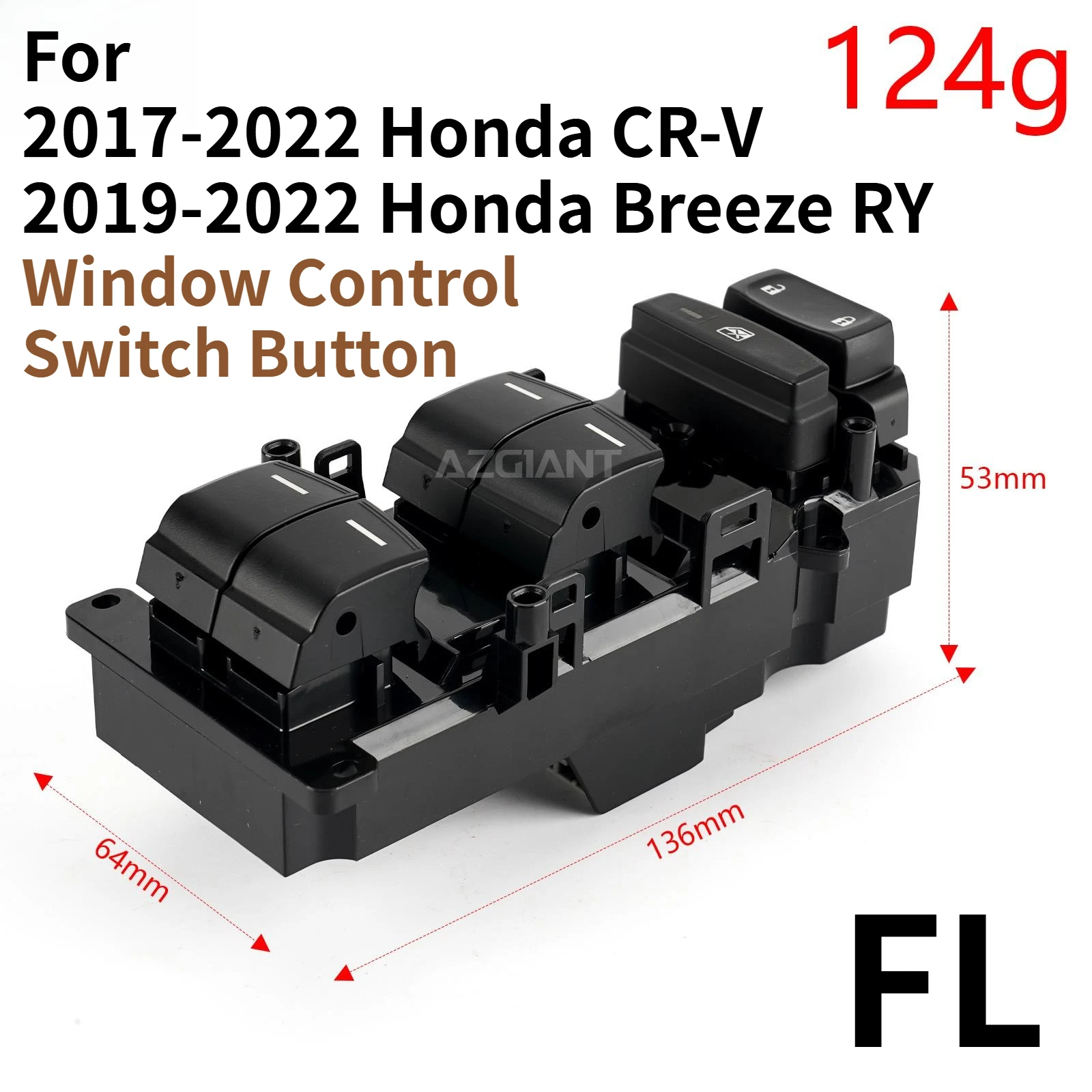 

35750-TLY-H31 для Honda CR-V 2017-2022 Honda Breeze RY 2019-2022 двойной переключатель электрического окна 6-кнопочный регулятор консоли