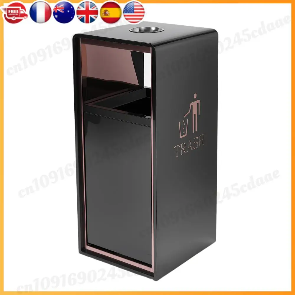 

Stainless Steel Fingerprint-Resistant Large Trash Can W/ Removable Inner Bucket Hands-Free Waste Bins for Restaurants Cafeterias