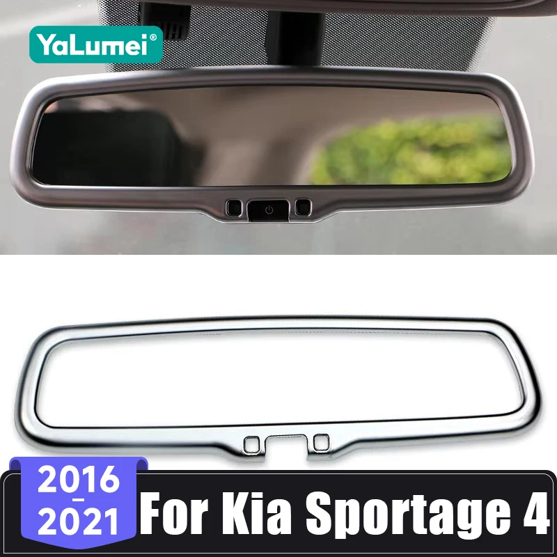 Für Kia Sportage 4 QL 2016 2017 2018 2019 2020 2021 Auto Interior Center Konsole Rück Abdeckung Rückspiegel rahmen Aufkleber
