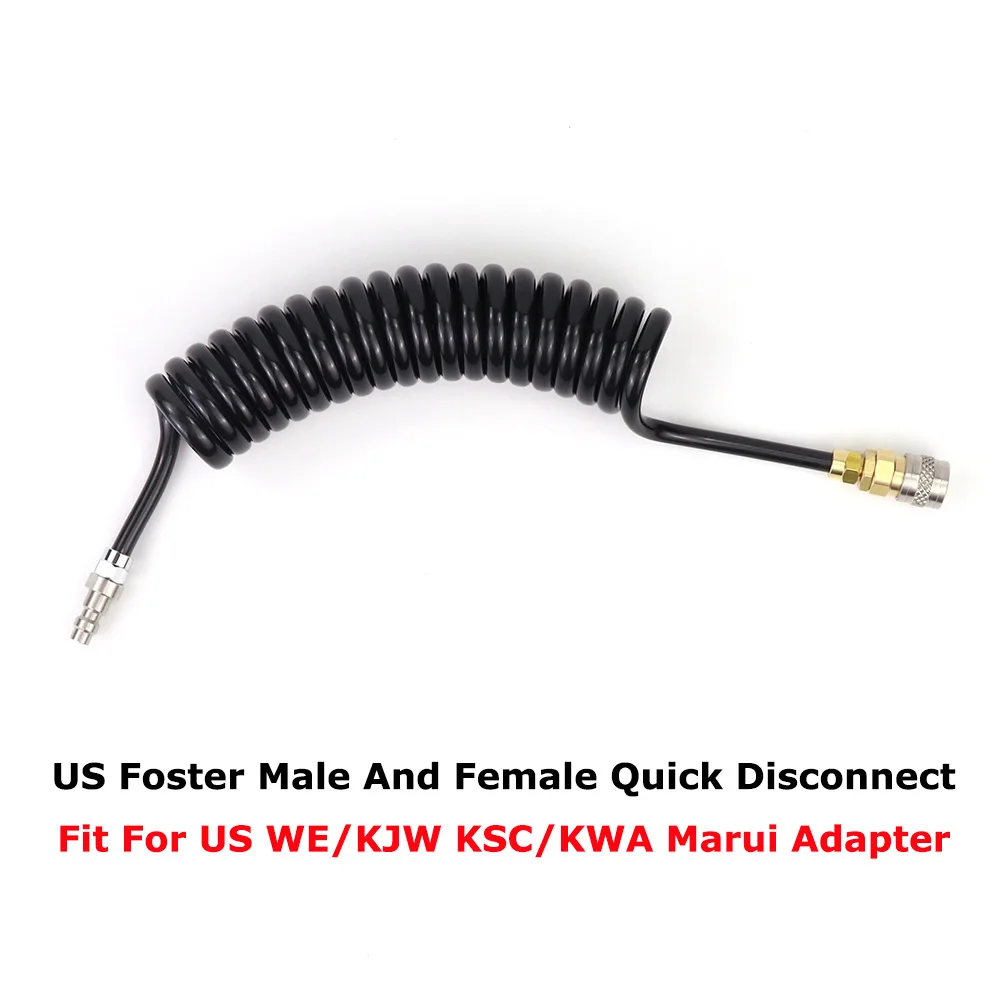 

New HPA Magazine Airsoft Fill Whip Hose,Female 2302 and Male 23-2 Foster Quick Disconnect Coupler (US)