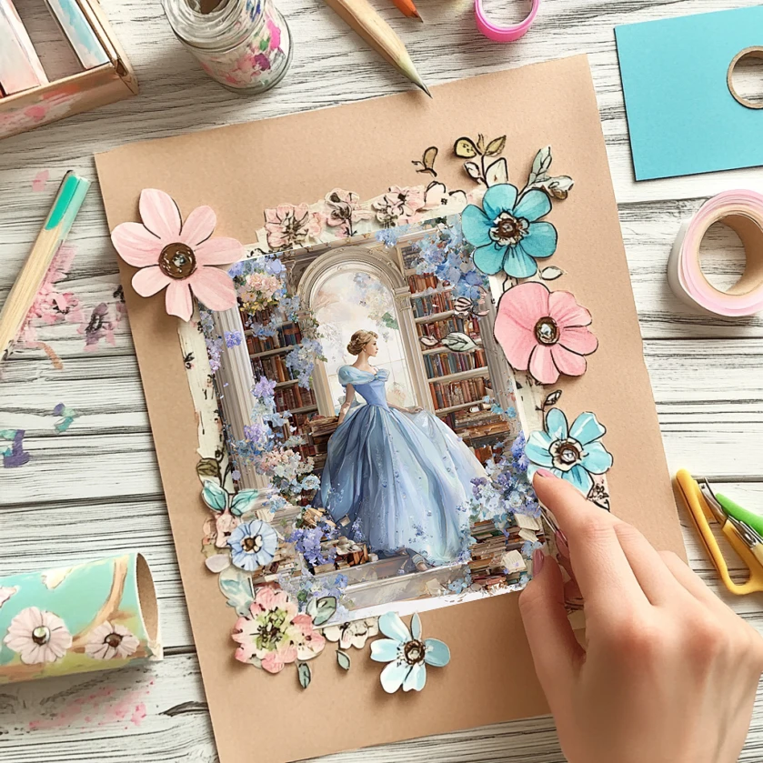 36 ورقة من ورق القصاصات المزخرف مقاس 6 × 6 بوصات: لسكرابوكينغ وأوريغامي وديكور المخطط وصنع البطاقات - مجموعة الحرف اليدوية العتيقة