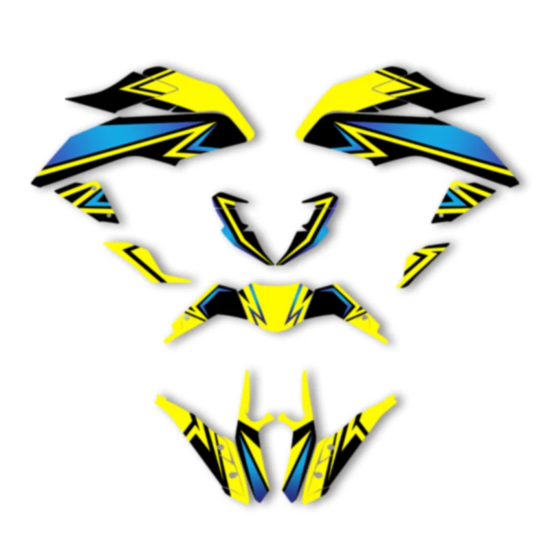 

DSMTECH Motorcycle Graphics For KTM 2017 2018 2019 2020 DUKE 125 17-20 DUKE125 390 Decal Stickers Kits 005