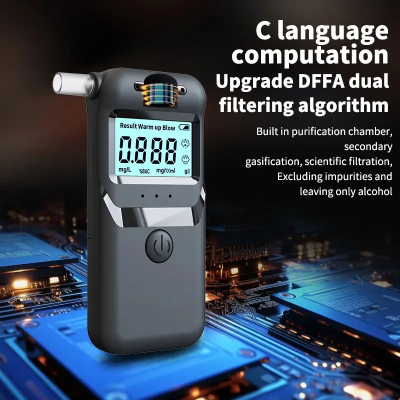 Digital Alcohol Tester Professional Alcohol Detector Breathalyzer Alcohol Diagnostic Tool Prevent Drunk Driving