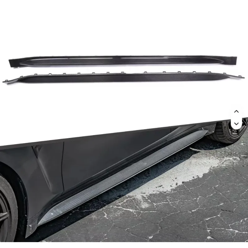 

ForDry Carbon Fiber OEM Style Black Side Skirt For M3 G80 M4 G82 G83 Car 2023+ PARIMS Brand
