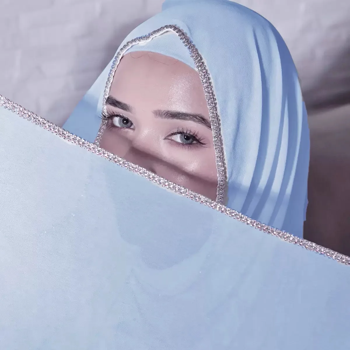 

Роскошный шифоновый хиджаб с ромбовидной цепочкой — стильный мусульманский шарф для женщин, шаль из Ближневостока и малайзии, элегантный платок