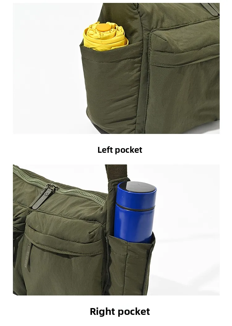 Top Quality Thickened Casual Messenger Bag, Single Shoulder Bag Large Capacity Laptop Bag, Multi Pocket Sports Bag for Men Women