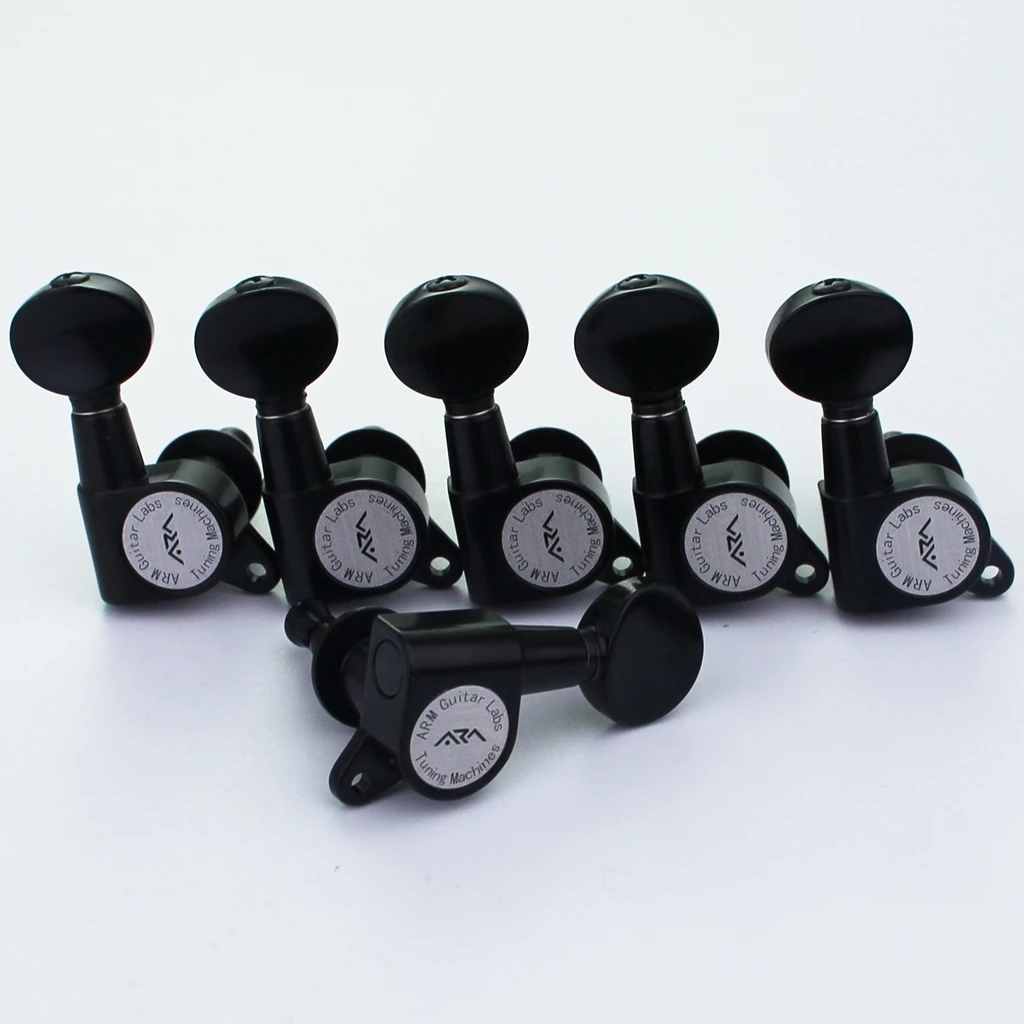 Arm Elektrische Gitaar Machine Heads Metal Tuners Mini Ovale Tuner Voor St Tl Tele Chroom Black Gold Tuning Pegs