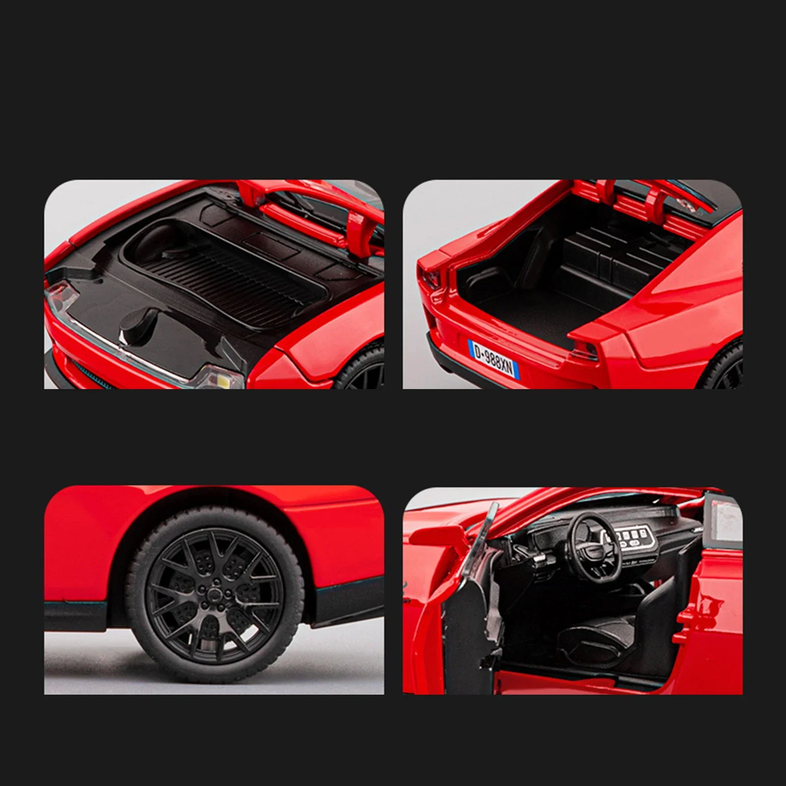 1:32 شاحن دودج دايتونا EV 2025 سبيكة سيارة نموذج الصوت والضوء التراجع لعبة أطفال المقتنيات هدية عيد ميلاد