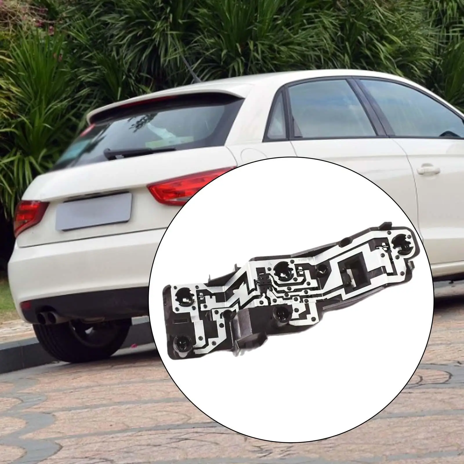 

Плата управления задним фонарем, черная, прочная, с держателем лампы, компонент автомобильного освещения, замена для Audi A1 2010-2018, для сборки автомобиля