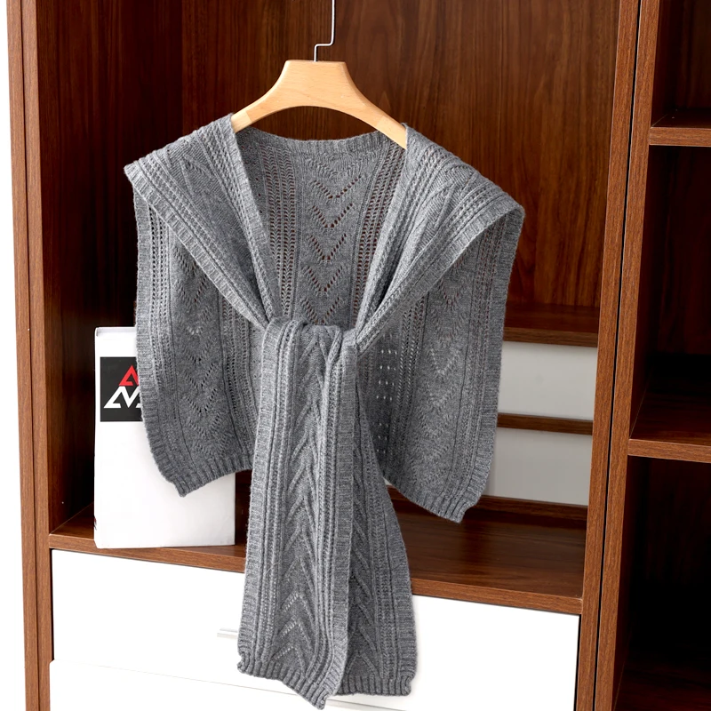 ผ้าคลุมแคชเมียร์แท้ 100% สำหรับผู้หญิง รุ่นใหม่สุดหรู ปี 2025 |   ลูกไม้โครเชต์ |   สีพื้น |   4 เฉดสีที่ประณีต