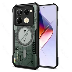 Transparante Telefoonhoes Voor Infinix Note 40 Pro 4G/5G 40 Pro Plus Schokvalpreventie Acryl Case 3.Circuit