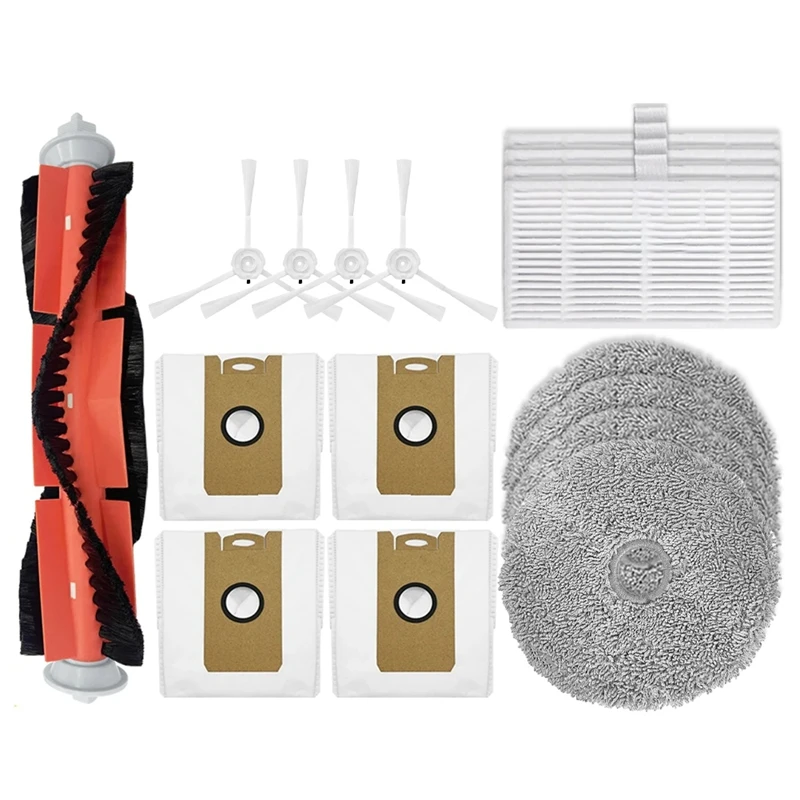 ABXH لأجزاء المكنسة الكهربائية الروبوتية Ultenic MC1 Mian Side Brush Mop Filter Dustbag
