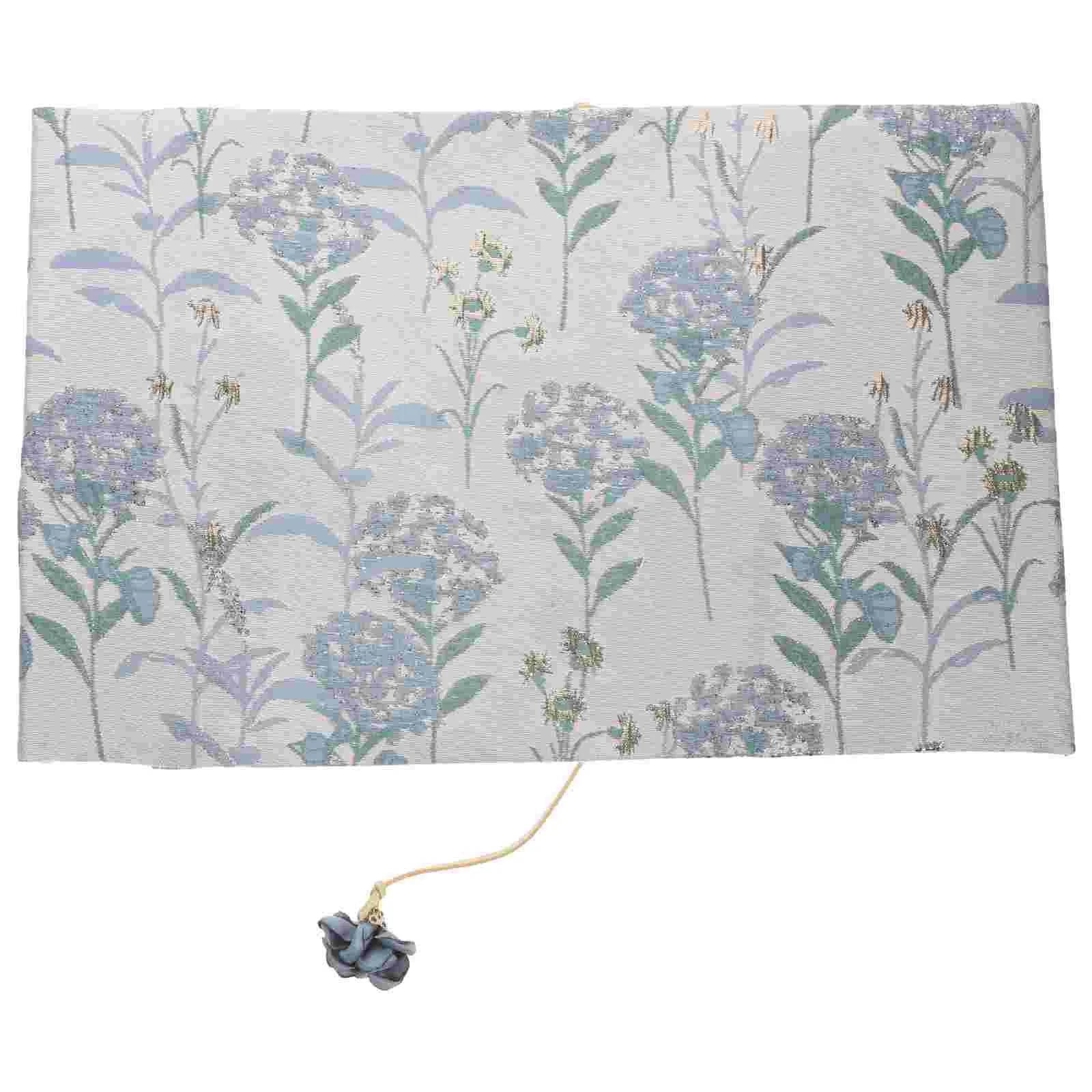 Funda protectora lavable para libros, tela Floral, suave, con cremallera, para viaje