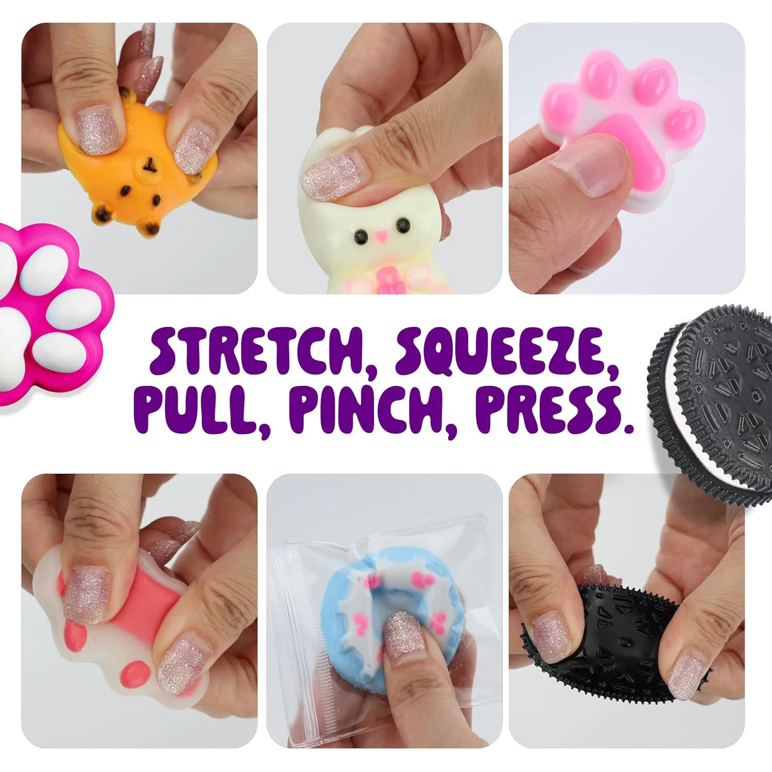 Glow in The Dark DIY Squishy Making Kit Make Your Own Squishies All-in-One Craft Kit with Cute Mini Paw Bear Bunny For Kids Gift