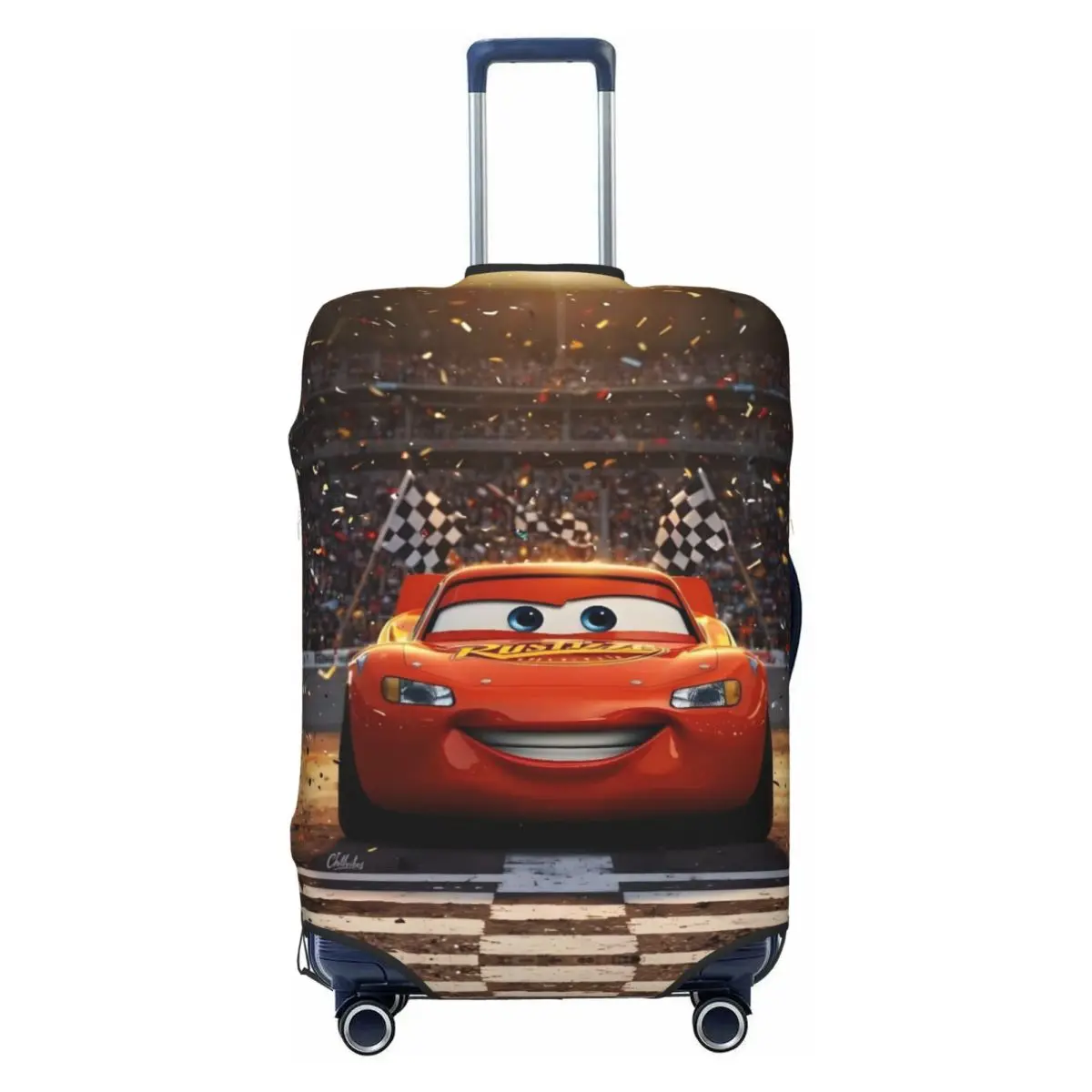

Custom Car 95 Lightning Mcqueen Suitcase Cover Dust Proof Cartoon Pattern Luggage Covers Protector for 18-32 inch