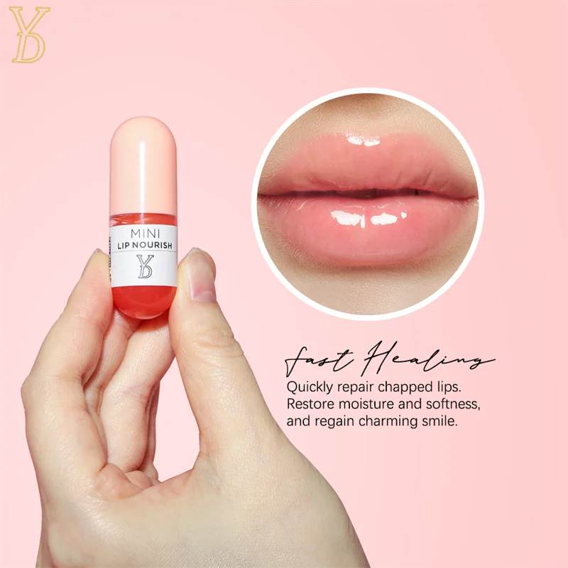 YD Newest Lip Nourish Fast Healing Deep Moisturizing Nourish Mini Sexy Lip Gloss Long Lasting Glossy Lip Care Cosmetic 1/3/5pcs