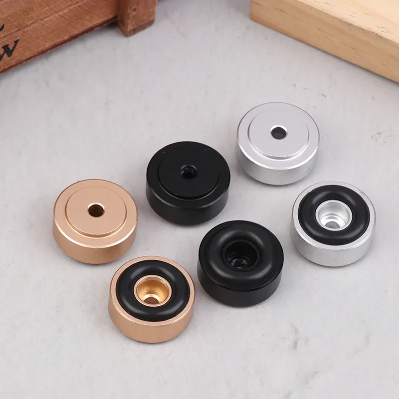 1/4 Uds pies amplificadores 20*8MM pies amplificadores de aleación de aluminio amortiguador almohadillas amplificador Base pies almohadilla para altavoces amplificador de CD