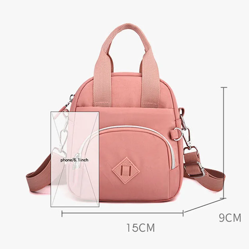Fashion Brand Ladies Small Handbags Crossbody Shoulder Bag Lightweight Waterproof Nylon Messenger Purse Travel Bag for Women
