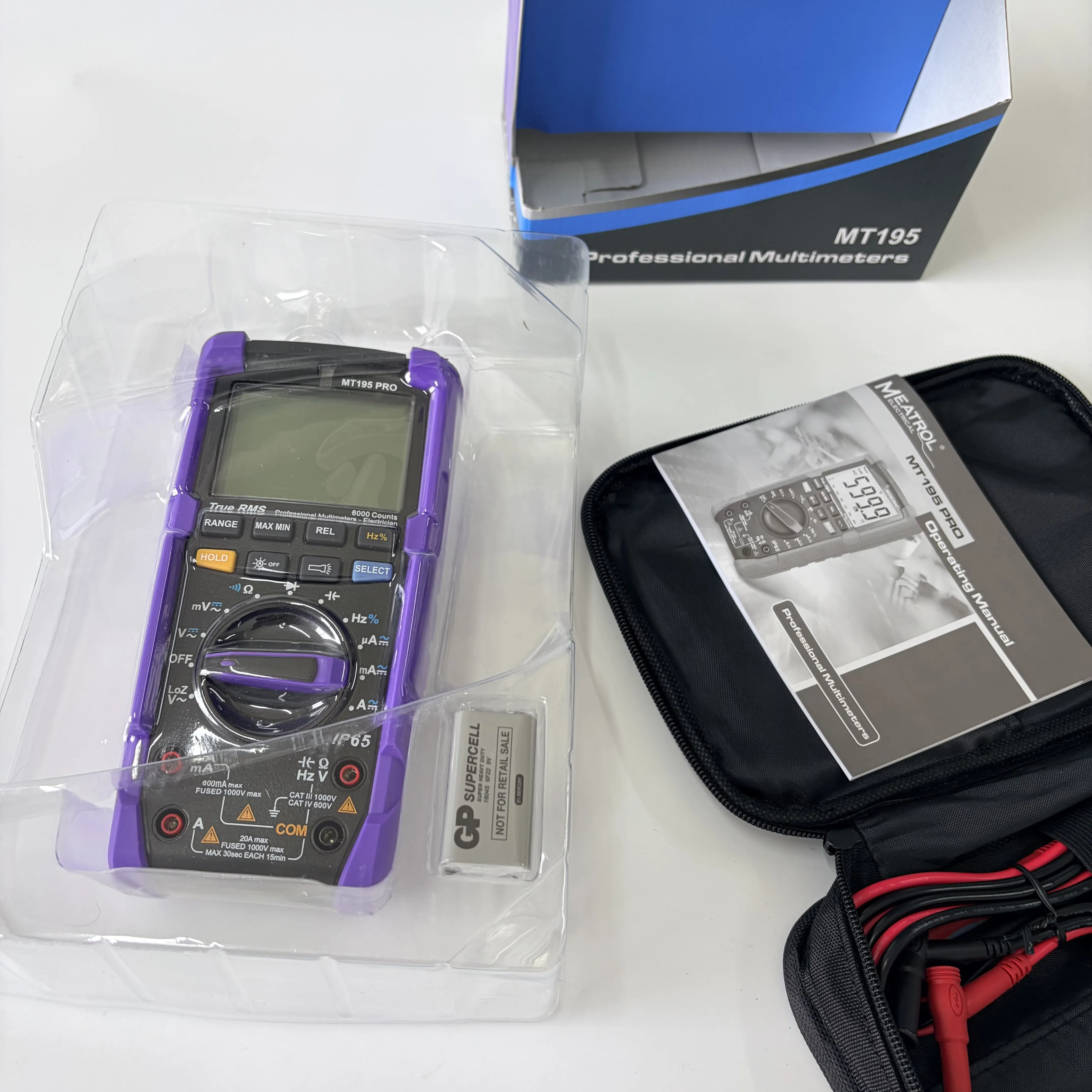MT195PRO Digital Multimeter High Accuracy Auto Range True RMS Multi Tester for Backyard Workshop
