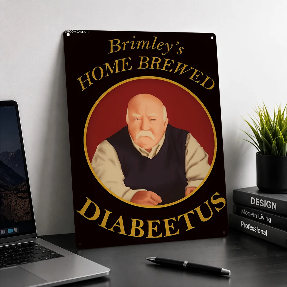 Diabeetus Retro Advert 3D Printed Texture Poster Personalized Wall Art Retro Metal Tin Signs for Gaming Room Decoration Man Home