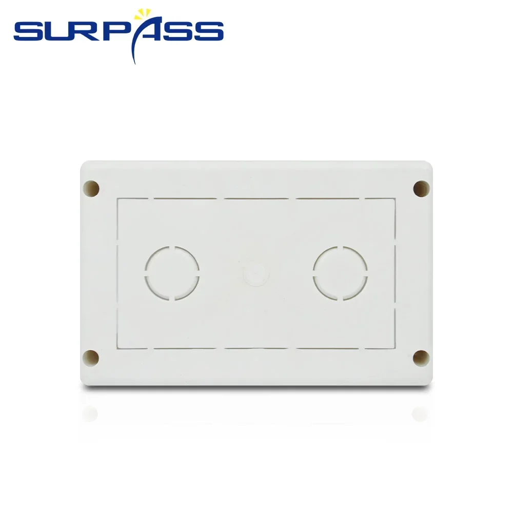 الأبيض الخلفي في جدار تصاعد صندوق 170*110*70 مللي متر قابل للتعديل كاسيت داخلي صندوق وصلات لمكبر للصوت تحكم التبديل المقبس