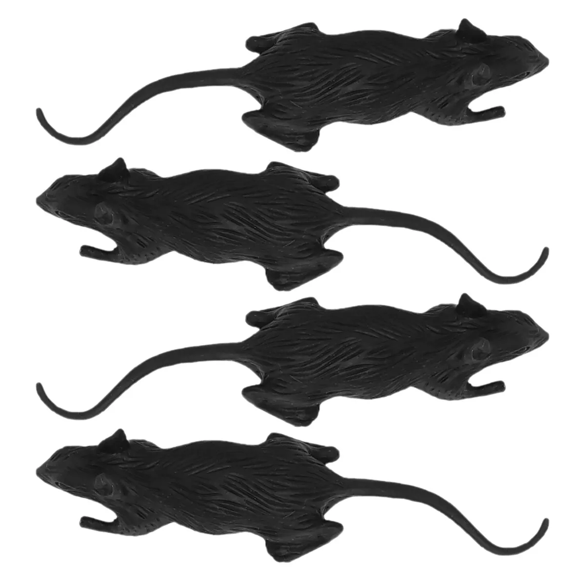 

24Pcs Halloween Trick Rats Realistic Prank Props Scary Effects Funny Prank Halloween Decoration Fake Rat Fake Rat
