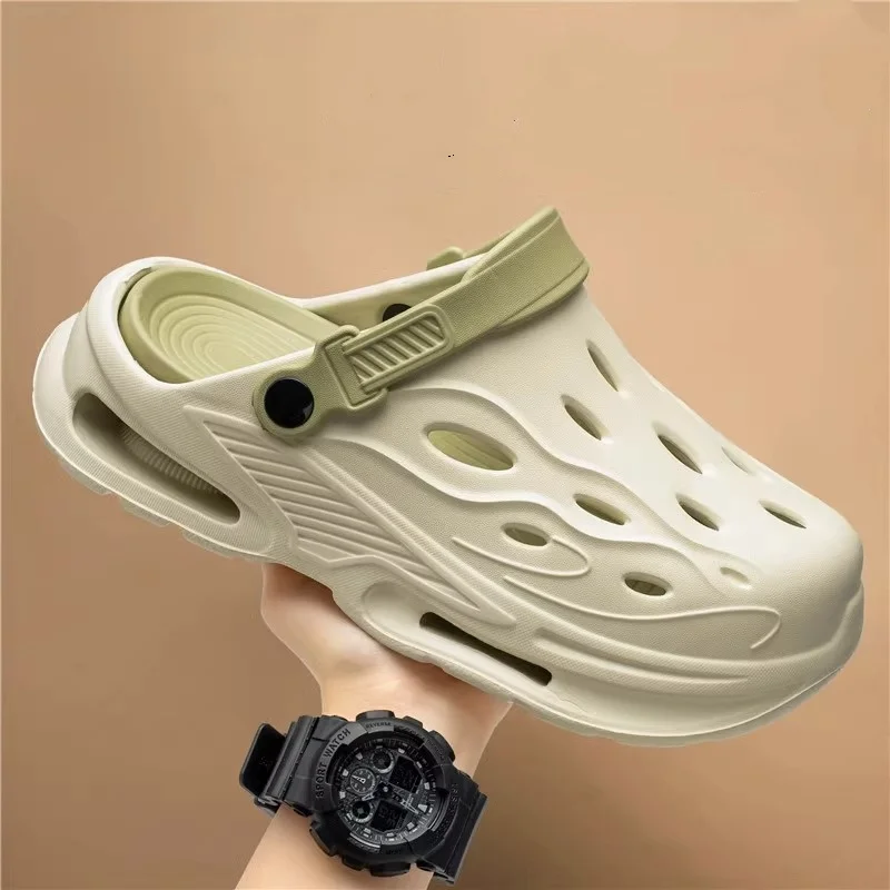 

Мужская летняя верхняя одежда, нескользящие утолщенные двойные тапочки с носком, спортивная обувь, повседневная пляжная обувь