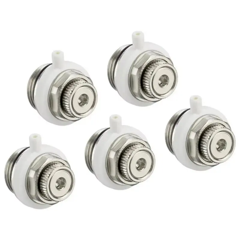 B97A-10Pcs Radiator Exhaust Valve Copper Fully Automatic Heating Exhaust Valve 1/2 Inch Air Vent
