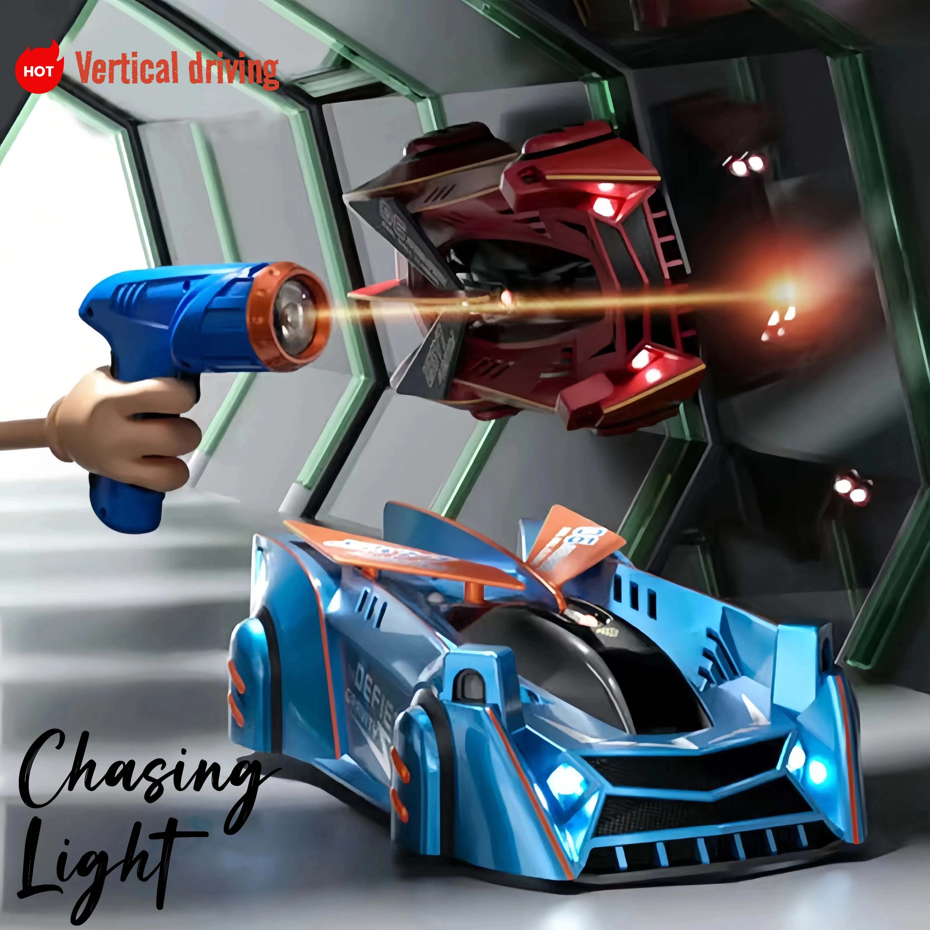 

Настенный автомобиль для скалолазания с ультразвуковым датчиком, беспроводной настенный автомобиль с дистанционным управлением, 4WD, игрушечный гоночный детский игрушечный автомобиль