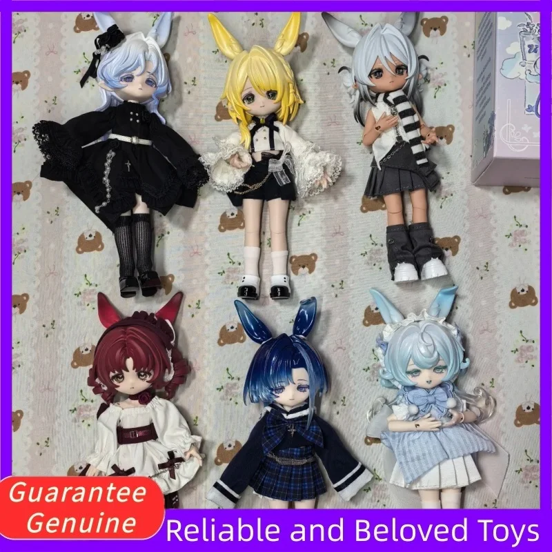 

New Genuine Come4free 1/12 Bjd Blind Box Bonnie Meteorological Star Language Series Kawaii Rabbit Bjd Desktop Articulated Figure