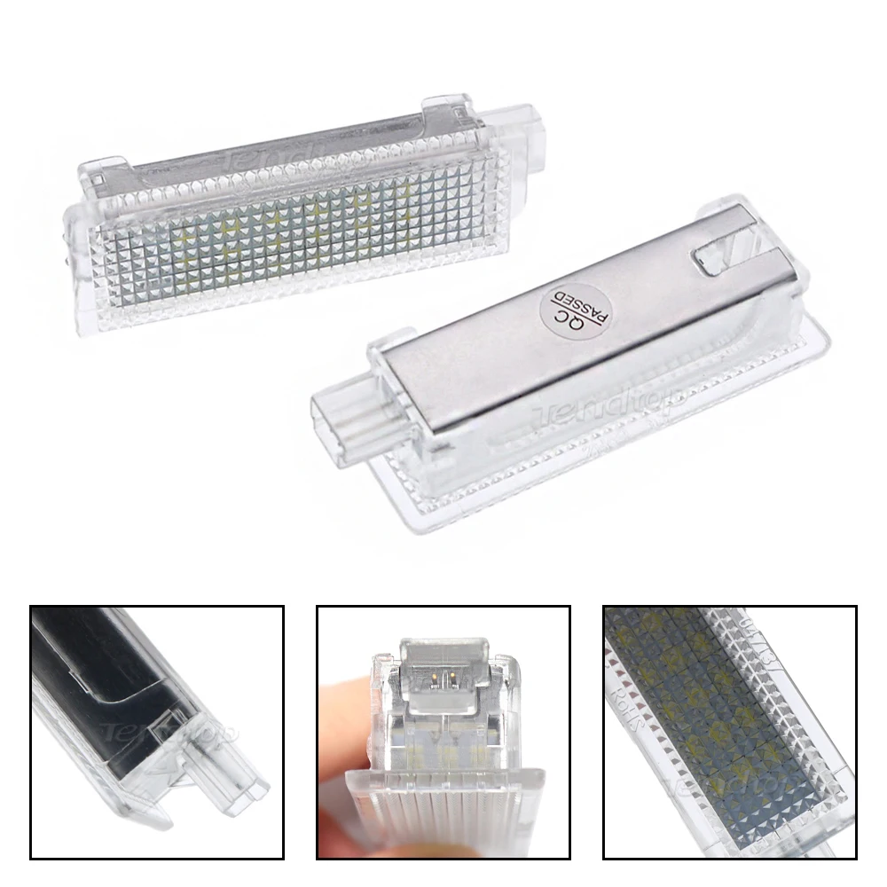 2Pcs  Led Door Courtesy Light Trunk Lamp Led Luggage Compartment Foot For BMW E90 E91 E92 E60 E65 F10 F20 E87 X5 E70 X3 E83 F25