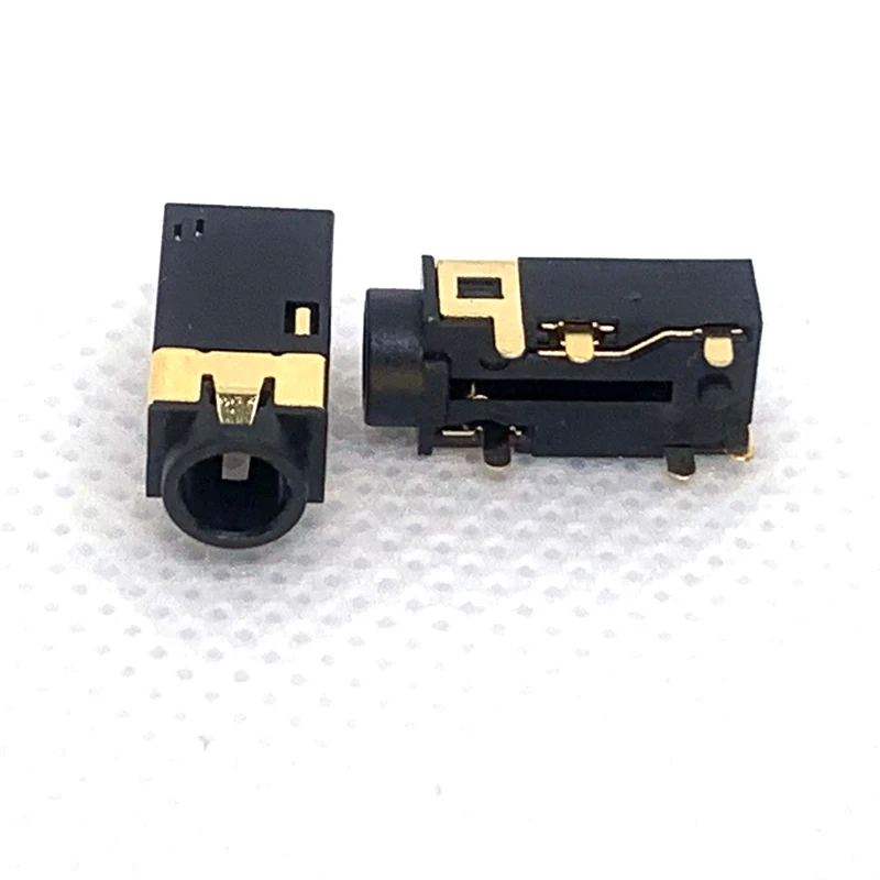 10PCS 3.5mm headphone jack audio socket PJ-342 DIP surface mounted 6-foot dual track gold-plated PJ342 plug-in PJ-342E