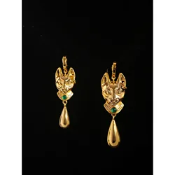 Vintage Fashion Personality Egyptian Cat Earrings Earrings Unisex Hip Hop Punk Animal Earrings Banquet Jewelry Accessories Gift