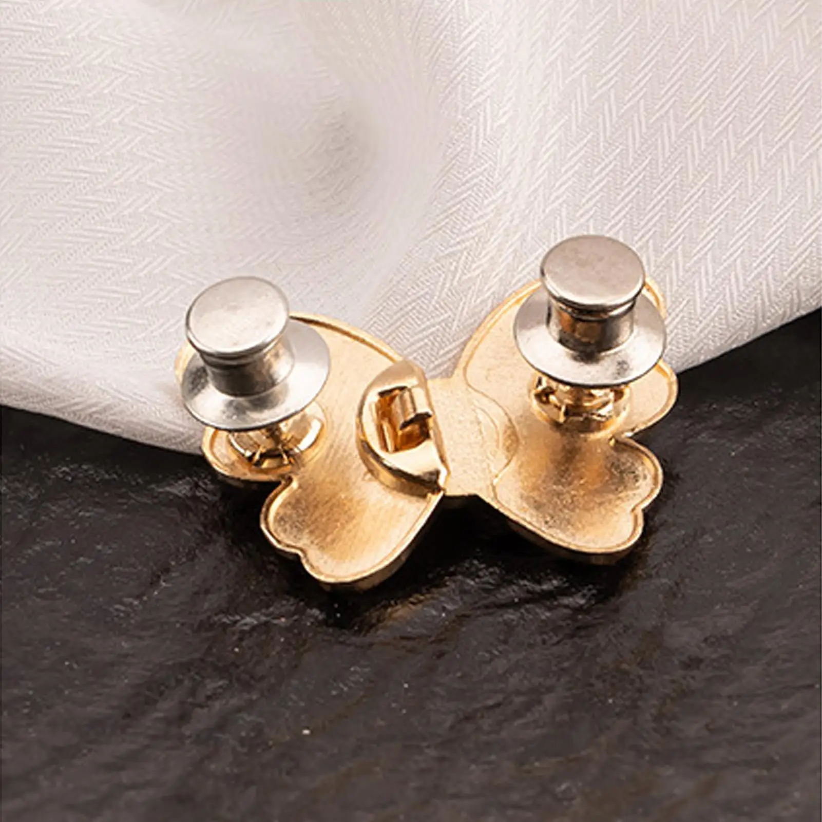Pant Waist Tightener 10 Pieces Butterfly Belt Buckle Adjuster Pants Adjuster Waist Tightener For Jeans Dress Skirt Clothes