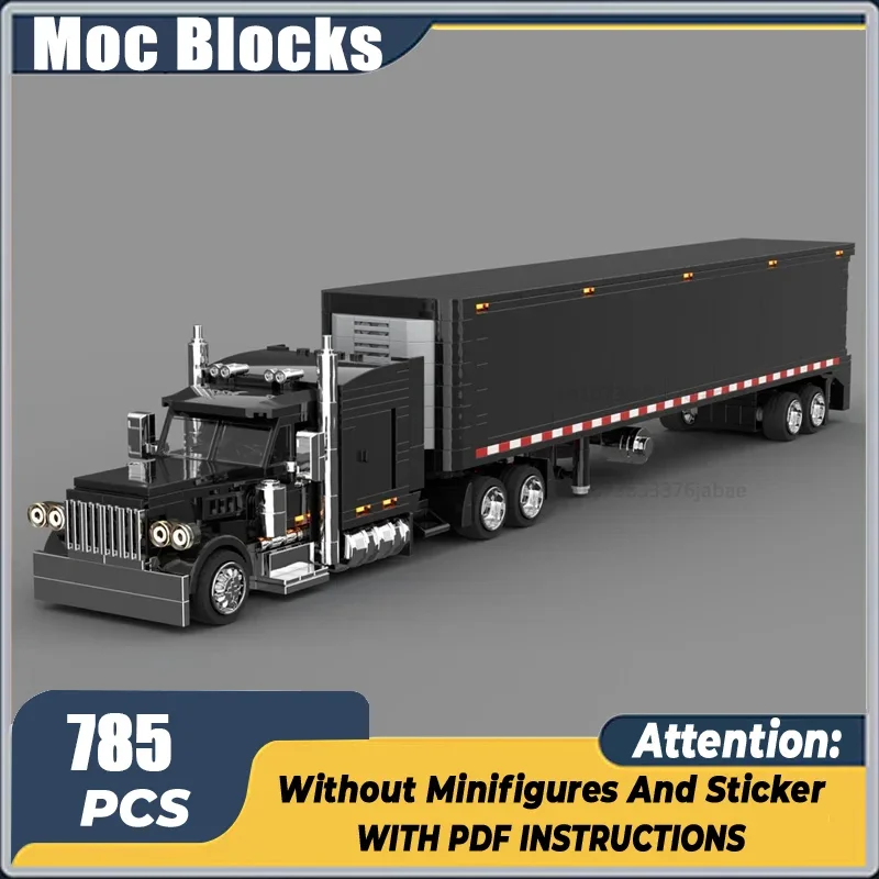 

Peterbilt 379 MOC Building Blocks City Car Vehicle Cargo Technology Bricks DIY Assembly Model National Collection Toys Gift