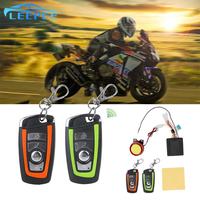 Motorcycle Anti-theft Alarm Two-way remote control key With  Engine Start Security Alarm System 12V Anti-theft