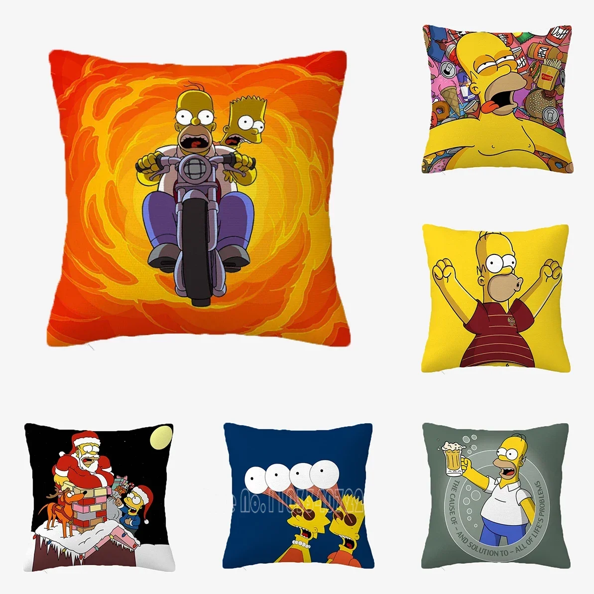 

The Simpsons Double Sided Printing Body Pillow Cover 45x45cm Cushion Covers for Bed Pillows Decor Home Decorative Pillowcases