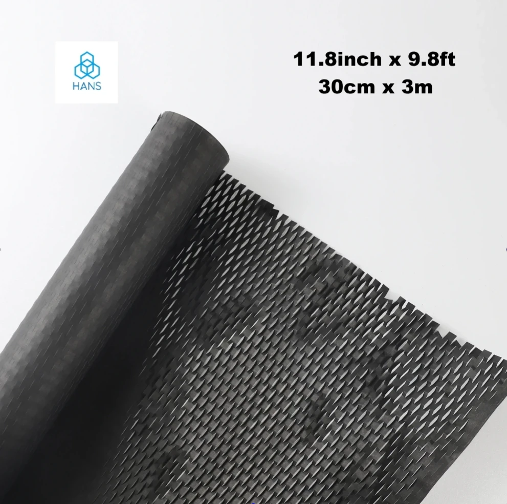 

Hans，Black environment-friendly Honeycomb paper for gifts, crafts, transportation, bouquet packaging etc.