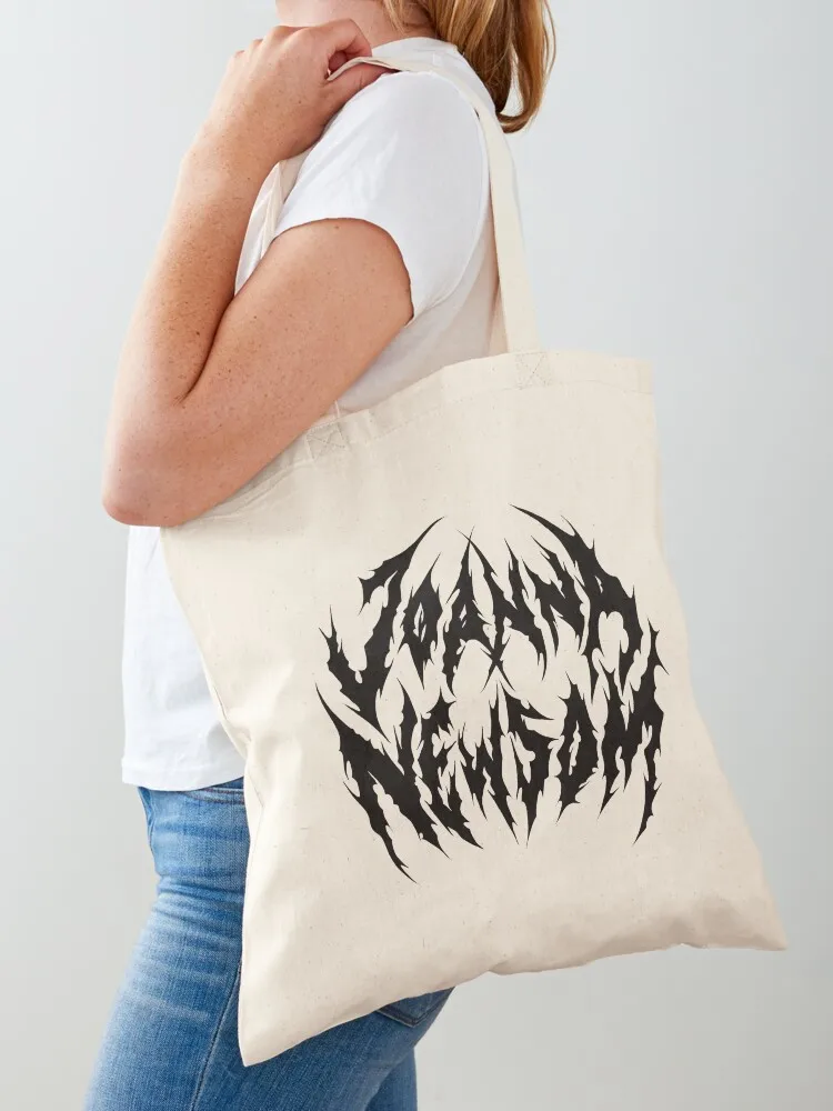 Joanna Newsom Heavy Metal Logo Tote Bag shopping trolley bag large size bags cute pouch bag