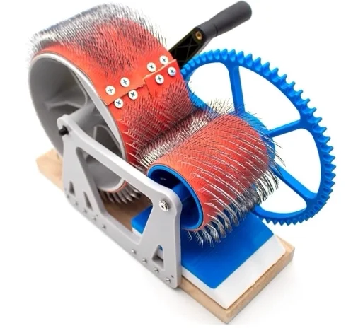 For DIY Hand-Cranked Wool Combing Machine Wool Felt-Making Tool Hand-Combing Wool Spinning Combing Machine