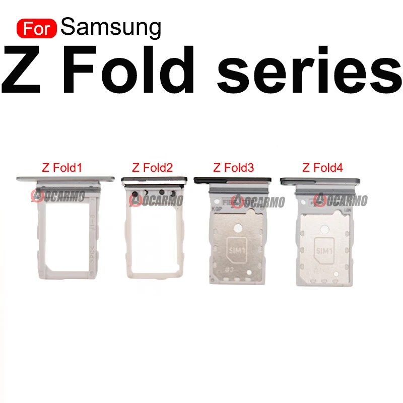 For Samsung Galaxy Z Fold 1 2 3 4 Fold2 Fold3 Fold4 F9000 F9160 F9260 F9360 W21 W22 W23 SIM Card Tray Holder Slot Replacement