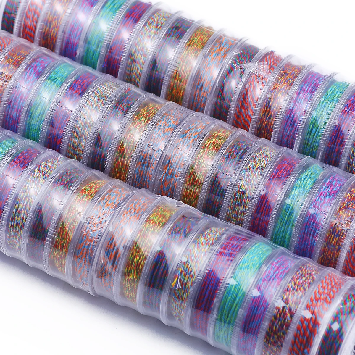 10-Roll Tibetan-Style Hand-Twisted Cotton Yarn Various Colors Handmade DIY Jewelry Making Beading Thread Connecting Accessories