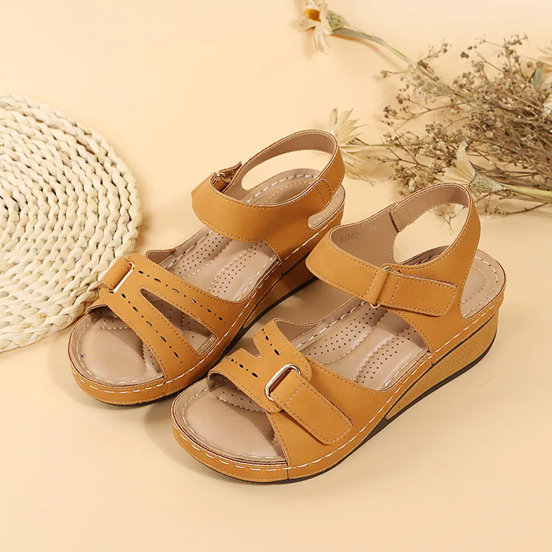 Zomer Vrouwen Sandalen Vintage Romeinse Sandalen Vrouwelijke Mode Antislip Strand Schoenen Open Teen Wandelschoenen Vrouwen Zapatos Para Mujeres