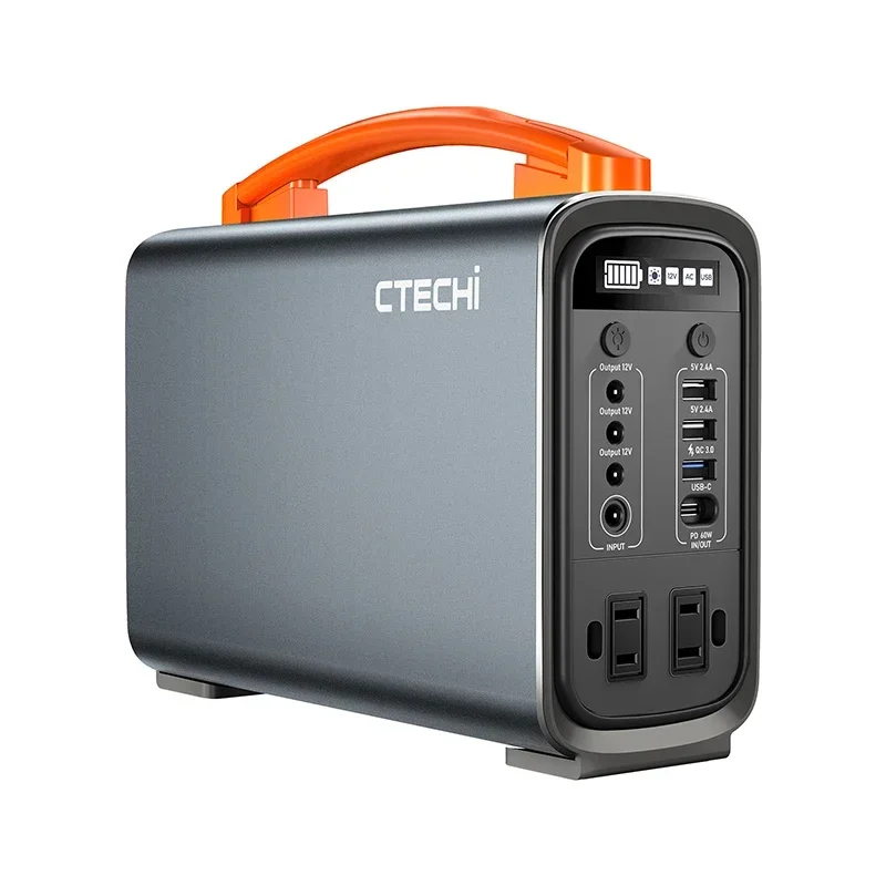 

CTECHi Emergency Outdoor 300w 500w 600w 1000w 1500w 2000w 3000w Solar Battery Portable Power Station With Solar Panel