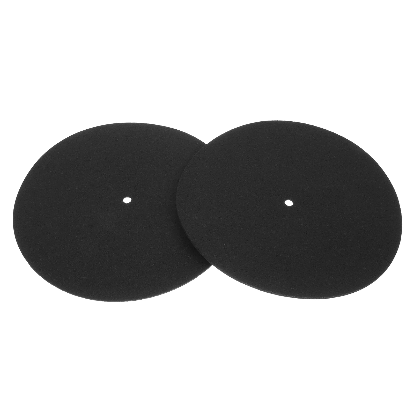 2 Pcs Gramophone Record Mat for Turntable Platter Vinyl Player Disc Protective Sliding Pad